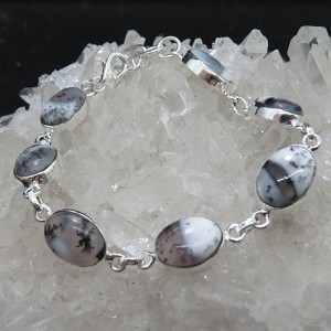 Pulsera joyería en plata merlinita