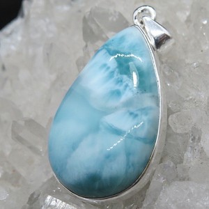 Colgante larimar y plata