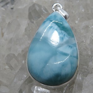 Colgante larimar y plata