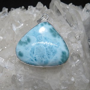 Colgante larimar y plata