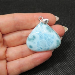 Colgante larimar y plata