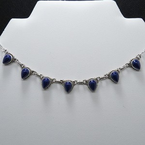 Collar joyeria en plata lapislázuli