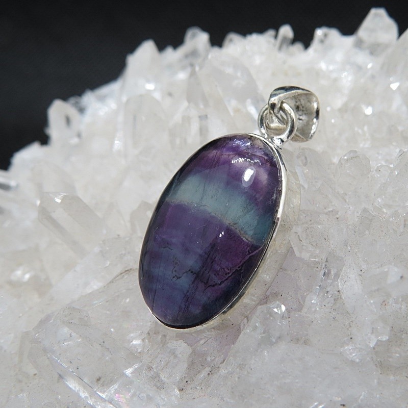 Colgante Fluorita y plata
