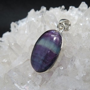 Colgante Fluorita y plata