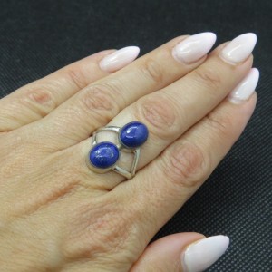 Anillo lapislázuli y plata
