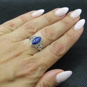Anillo lapislázuli y plata