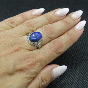 Anillo lapislázuli y plata
