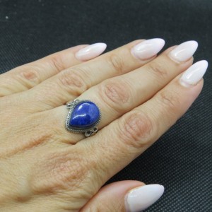 Anillo lapislázuli y plata