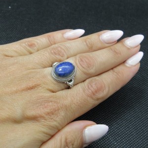 Anillo lapislázuli y plata