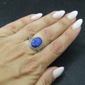 Anillo lapislázuli y plata