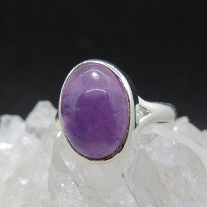 Anillo amatista y plata