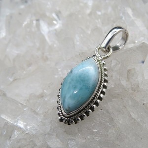 Colgante larimar y plata