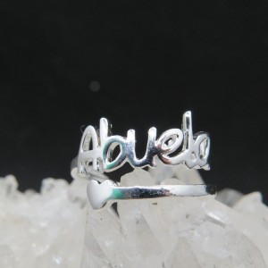Anillo Abuela plata