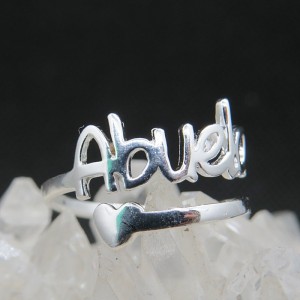 Anillo Abuela plata