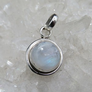 Colgante piedra luna y plata