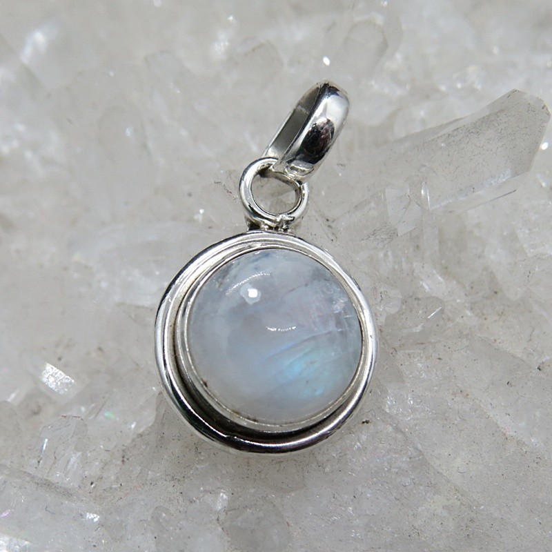 Colgante piedra luna y plata