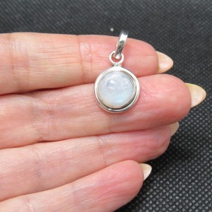 Colgante piedra luna y plata