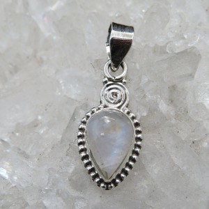 Colgante piedra luna y plata
