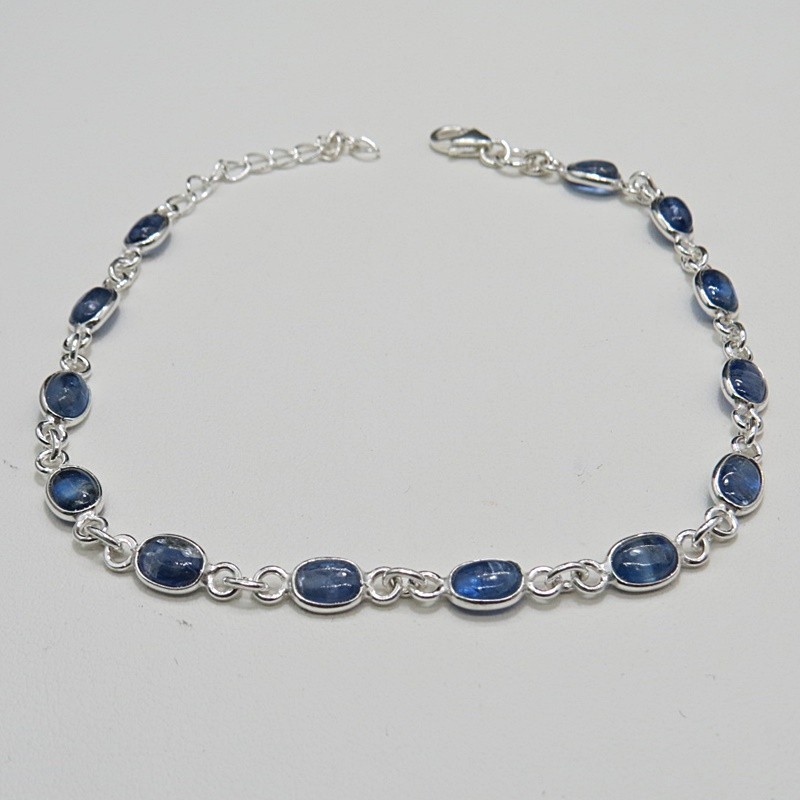 Pulsera joyería en plata cianita