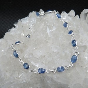 Pulsera joyería en plata cianita