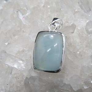 Colgante aguamarina y plata