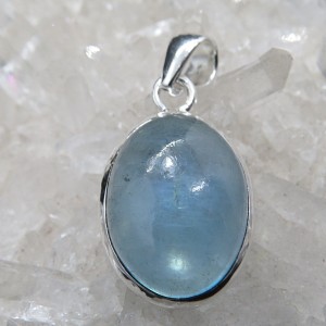 Colgante aguamarina y plata