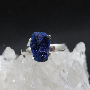 Anillo azurita y plata