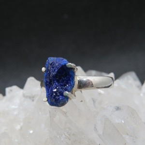 Anillo azurita y plata