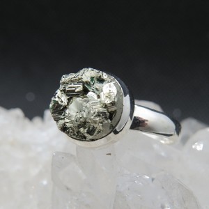 Anillo pirita y plata