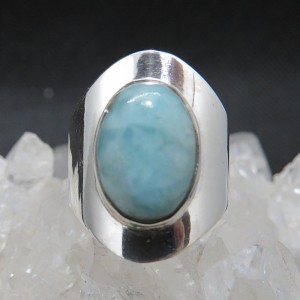 Anillo larimar y plata