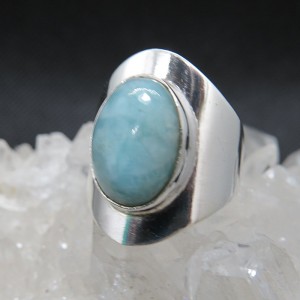 Anillo larimar y plata