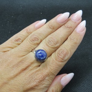 Anillo lapislázuli y plata