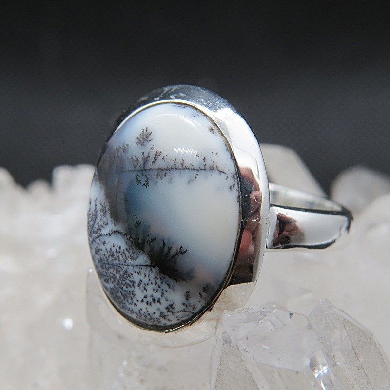 Anillo merlinita y plata