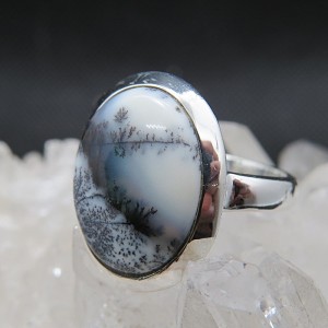 Anillo merlinita y plata