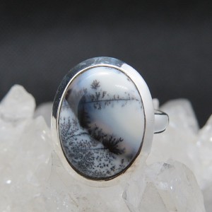 Anillo merlinita y plata