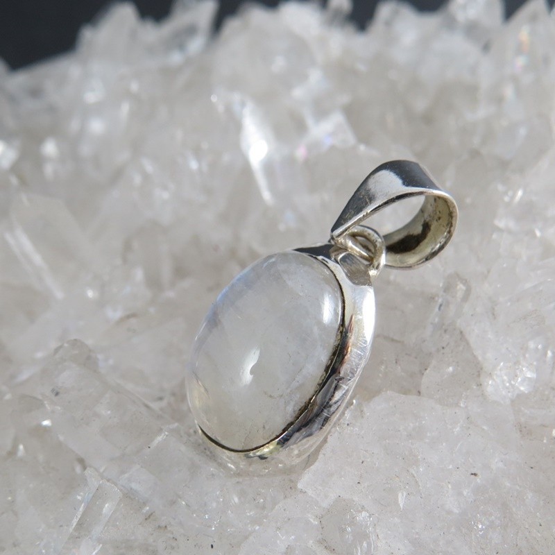 Colgante piedra luna y plata