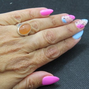 Anillo Adularia y plata