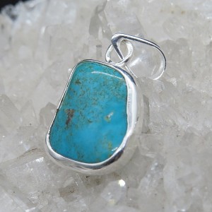 Colgante turquesa y plata