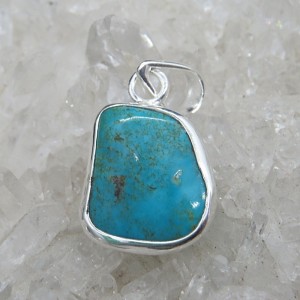 Colgante turquesa y plata