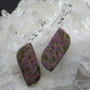 Pendientes Purpurita y plata