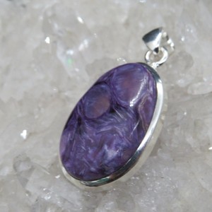 Colgante Charoita y plata