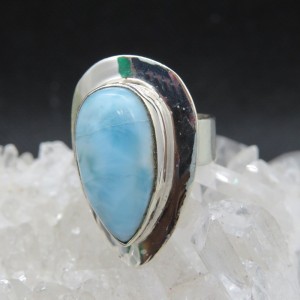 Anillo larimar y plata