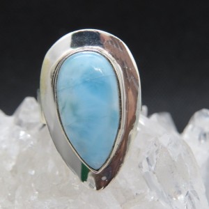 Anillo larimar y plata