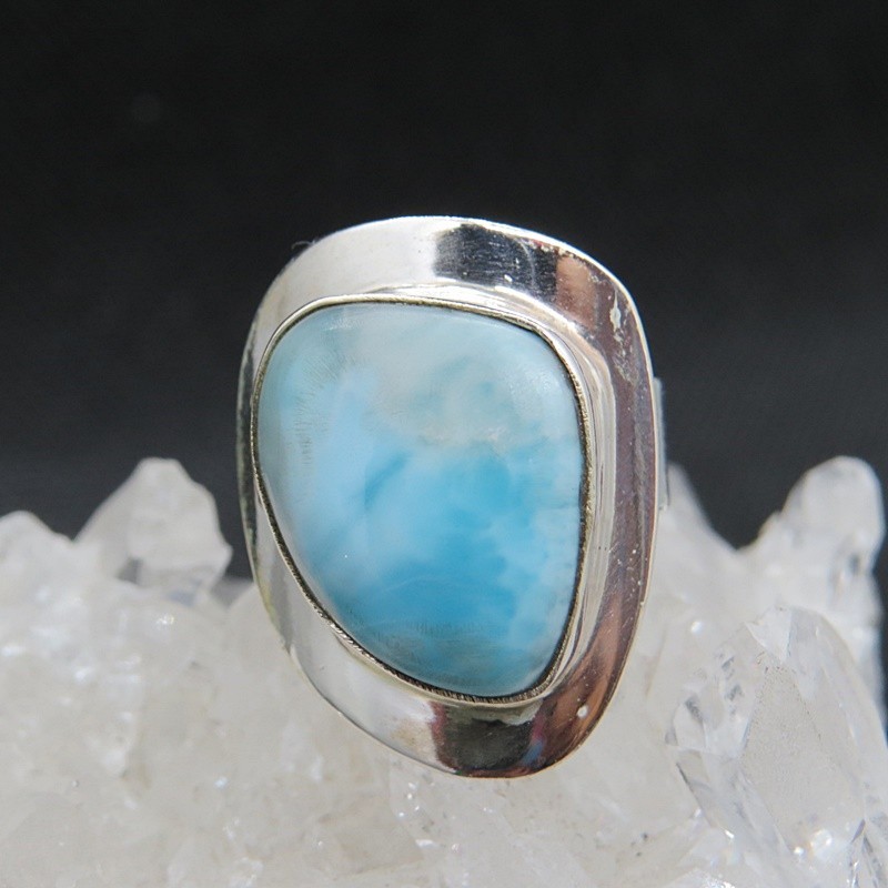 Anillo larimar y plata