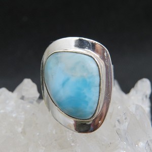 Anillo larimar y plata