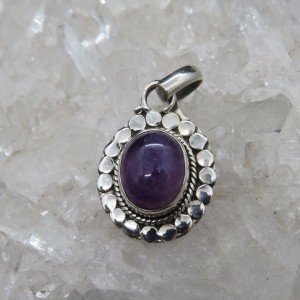 Colgante amatista y plata