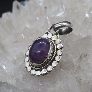 Colgante amatista y plata