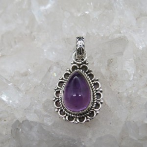 Colgante amatista y plata