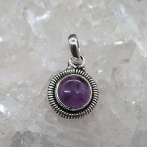 Colgante amatista y plata