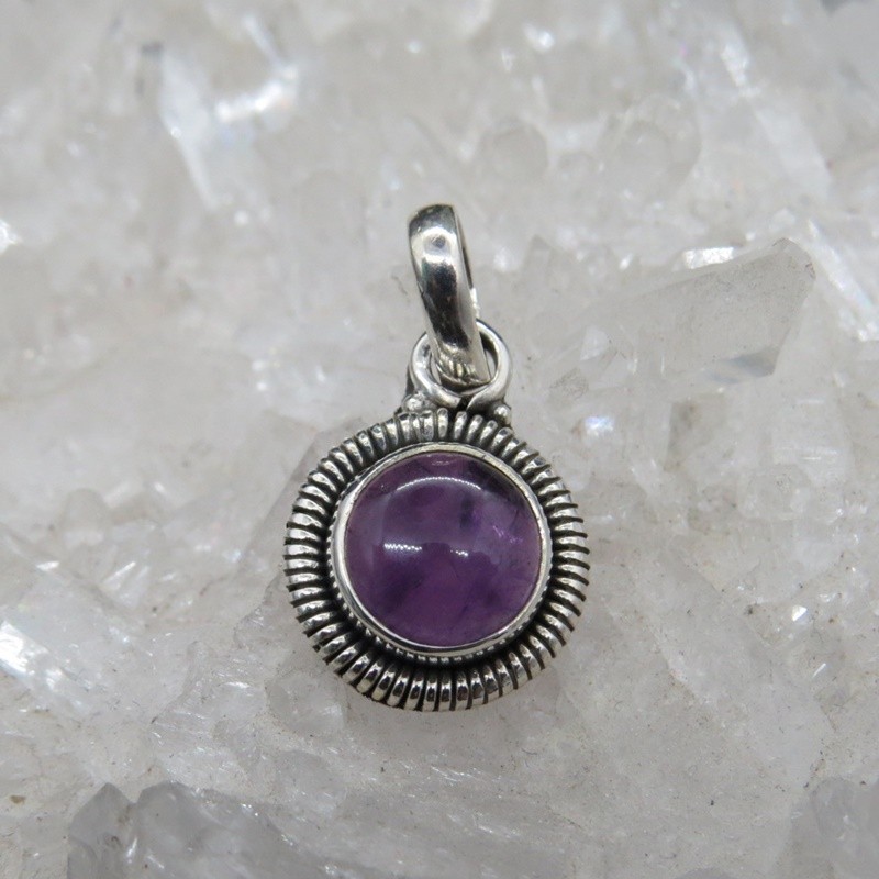 Colgante amatista y plata